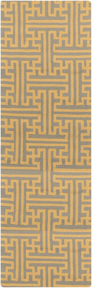 Surya Rain RAI-1189 Gold Area Rug 2'6'' x 8' Runner