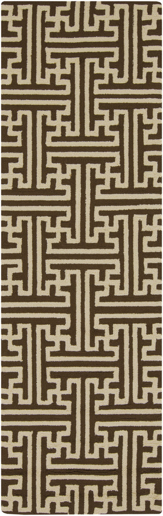 Surya Rain RAI-1190 Chocolate Area Rug 2'6'' x 8' Runner