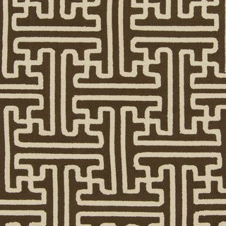 Surya Rain RAI-1190 Chocolate Hand Hooked Area Rug Sample Swatch