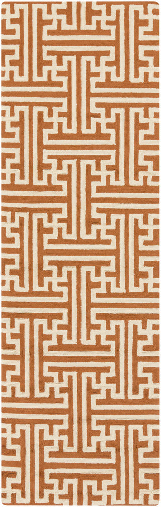 Surya Rain RAI-1192 Rust Area Rug 2'6'' x 8' Runner