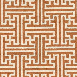 Surya Rain RAI-1192 Rust Hand Hooked Area Rug Sample Swatch