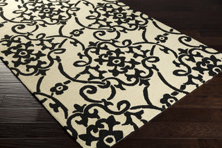 Surya Rain RAI-1194 Ivory Hand Hooked Area Rug 5x8 Corner