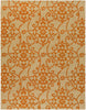 Surya Rain RAI-1195 Burnt Orange Hand Hooked Area Rug 8' X 10'