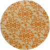 Surya Rain RAI-1195 Burnt Orange Area Rug 8' Round