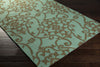 Surya Rain RAI-1196 Sea Foam Hand Hooked Area Rug 5x8 Corner
