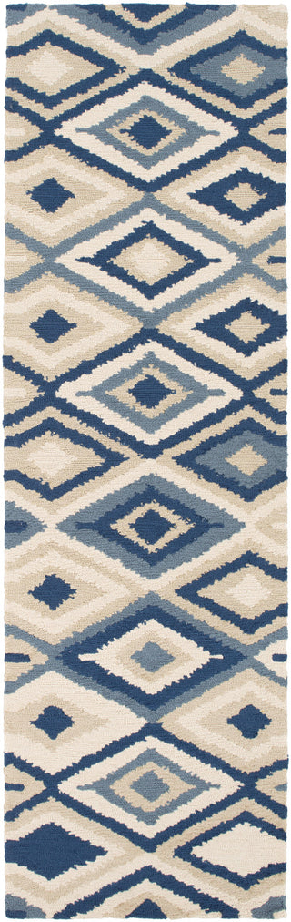 Surya Rain RAI-1204 Navy Area Rug 2'6'' x 8' Runner