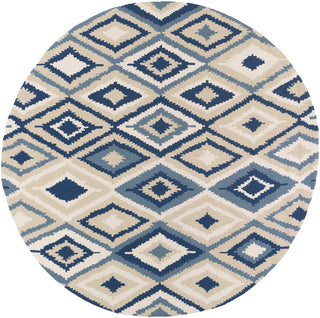 Surya Rain RAI-1204 Navy Area Rug 8' Round