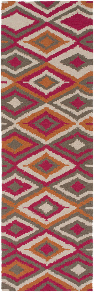 Surya Rain RAI-1207 Hot Pink Area Rug 2'6'' x 8' Runner