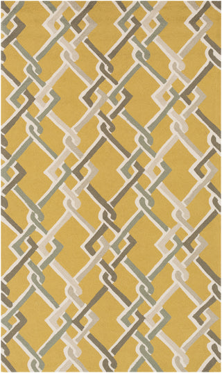 Surya Rain RAI-1215 Gold Area Rug 5' x 8'