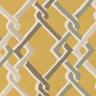 Surya Rain RAI-1215 Gold Hand Hooked Area Rug Sample Swatch