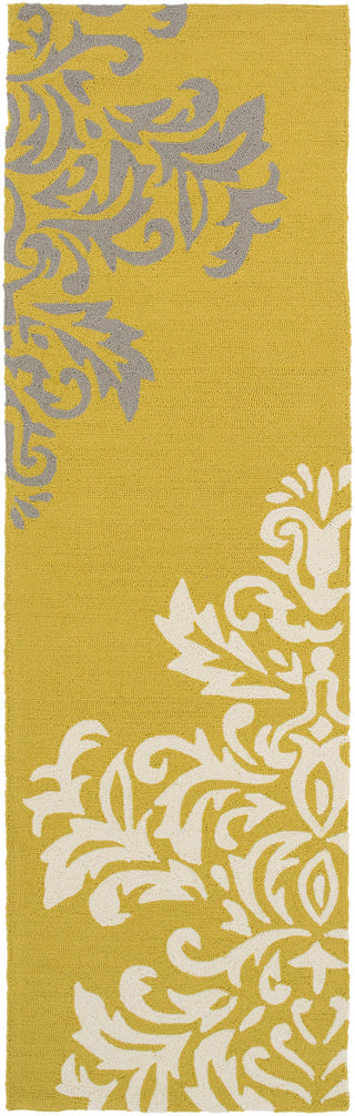 Surya Rain RAI-1217 Gold Area Rug 2'6'' x 8' Runner