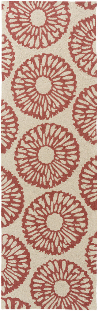 Surya Rain RAI-1220 Rust Area Rug 2'6'' x 8' Runner