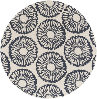 Surya Rain RAI-1222 Navy Area Rug 8' Round