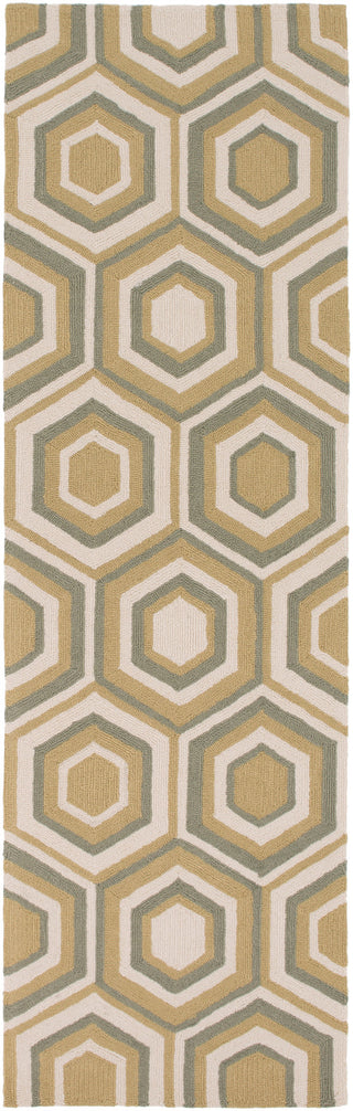 Surya Rain RAI-1225 Gold Area Rug 2'6'' x 8' Runner