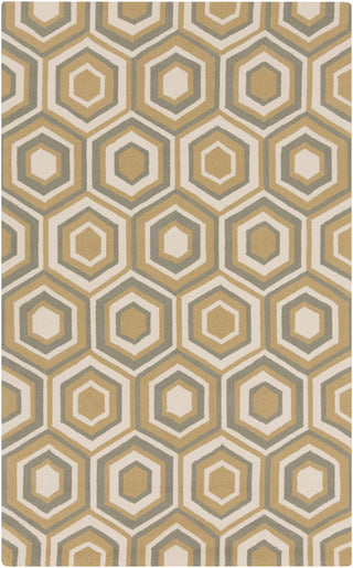 Surya Rain RAI-1225 Gold Area Rug 5' x 8'