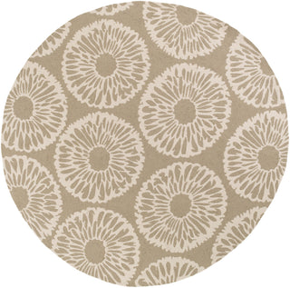 Surya Rain RAI-1229 Light Gray Area Rug 8' Round