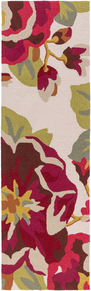 Surya Rain RAI-1230 Cherry Area Rug 2'6'' x 8' Runner