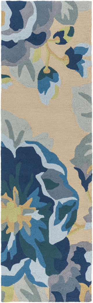 Surya Rain RAI-1231 Cobalt Area Rug 2'6'' x 8' Runner