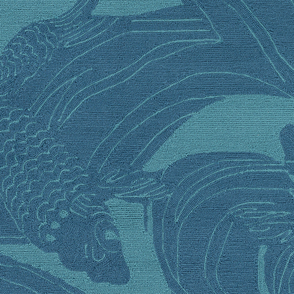 Surya Rain RAI-1251 Bright Blue Area Rug Sample Swatch