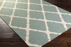 Surya Rain RAI-1258 Medium Gray Area Rug 5x8 Corner