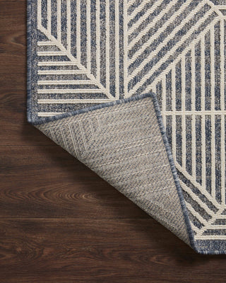 Loloi II Rainier RAI-03 Denim / Ivory Area Rug Backing Image