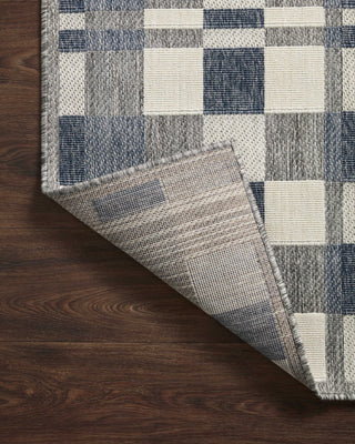 Loloi II Rainier RAI-04 Ivory / Denim Area Rug Backing Image