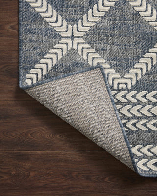 Loloi II Rainier RAI-05 Denim / Ivory Area Rug Backing Image