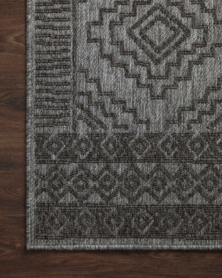 Loloi II Rainier RAI-06 Grey / Charcoal Area Rug Corner Image