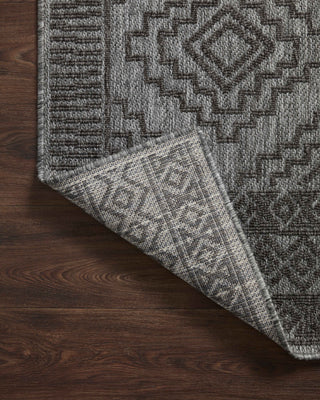 Loloi II Rainier RAI-06 Grey / Charcoal Area Rug Backing Image