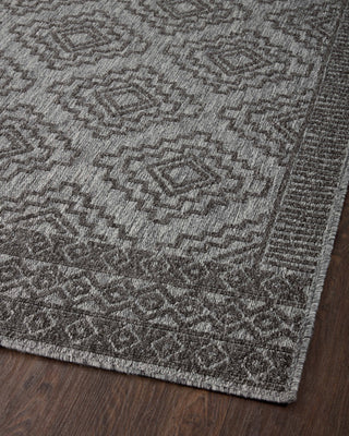 Loloi II Rainier RAI-06 Grey / Charcoal Area Rug Angle Image