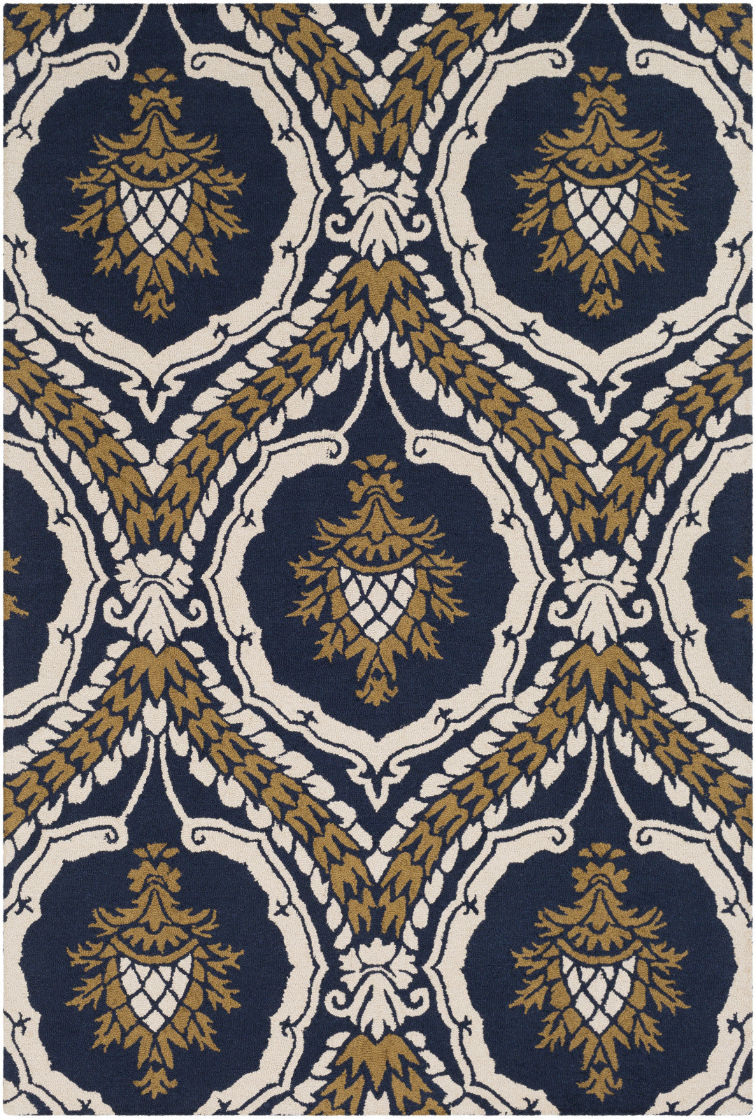 Artistic Weavers Rembrandt Marlowe RBD2523 Navy Blue/Gold Area Rug main image