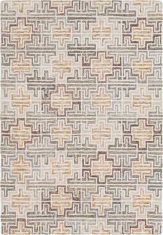 Surya Robin RBI-1000 Sage Dark Green White Mustard Tan Brown Burnt Orange Taupe Area Rug Mirror main image