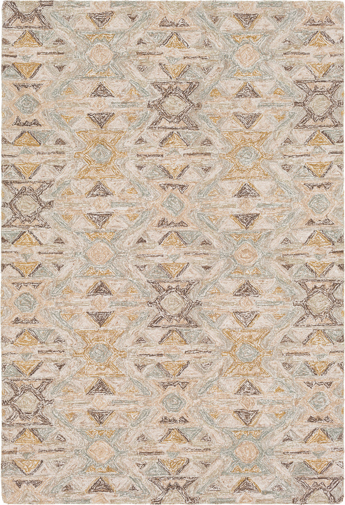 Surya Robin RBI-1007 Sea Foam Taupe Khaki White Dark Brown Olive Sage Camel Area Rug Mirror main image
