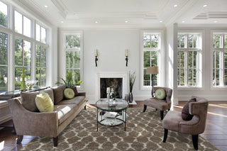 Dalyn Rocco RC5 Taupe Area Rug Lifestyle Image Feature