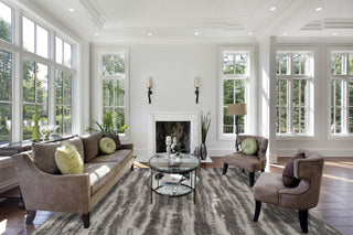 Dalyn Rocco RC6 Charcoal Area Rug Lifestyle Image Feature