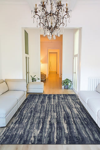 Dalyn Rocco RC6 Navy Area Rug Lifestyle Image Feature