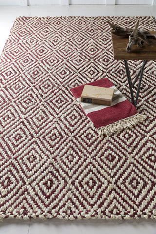 Surya Reeds REED-808 Burgundy Hand Woven Area Rug 