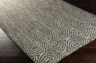 Surya Reeds REED-822 Charcoal Hand Woven Area Rug 5x8 Corner