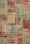 KAS Reflections 7420 Multicolor Patchwork Machine Woven Area Rug