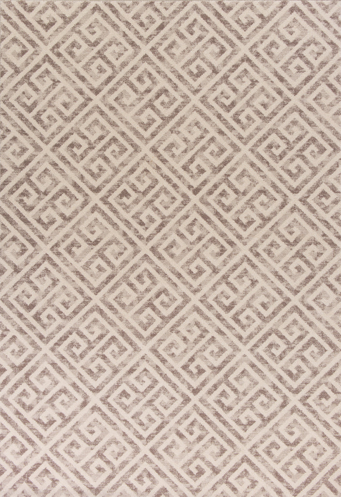 KAS Reflections 7433 Taupe Greek Key Area Rug main image