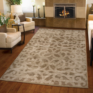 Orian Rugs Virtuous Chester Beige Area Rug Room Scene Feature