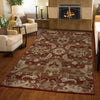 Orian Rugs Virtuous Stoke Red Area Rug Room Scene