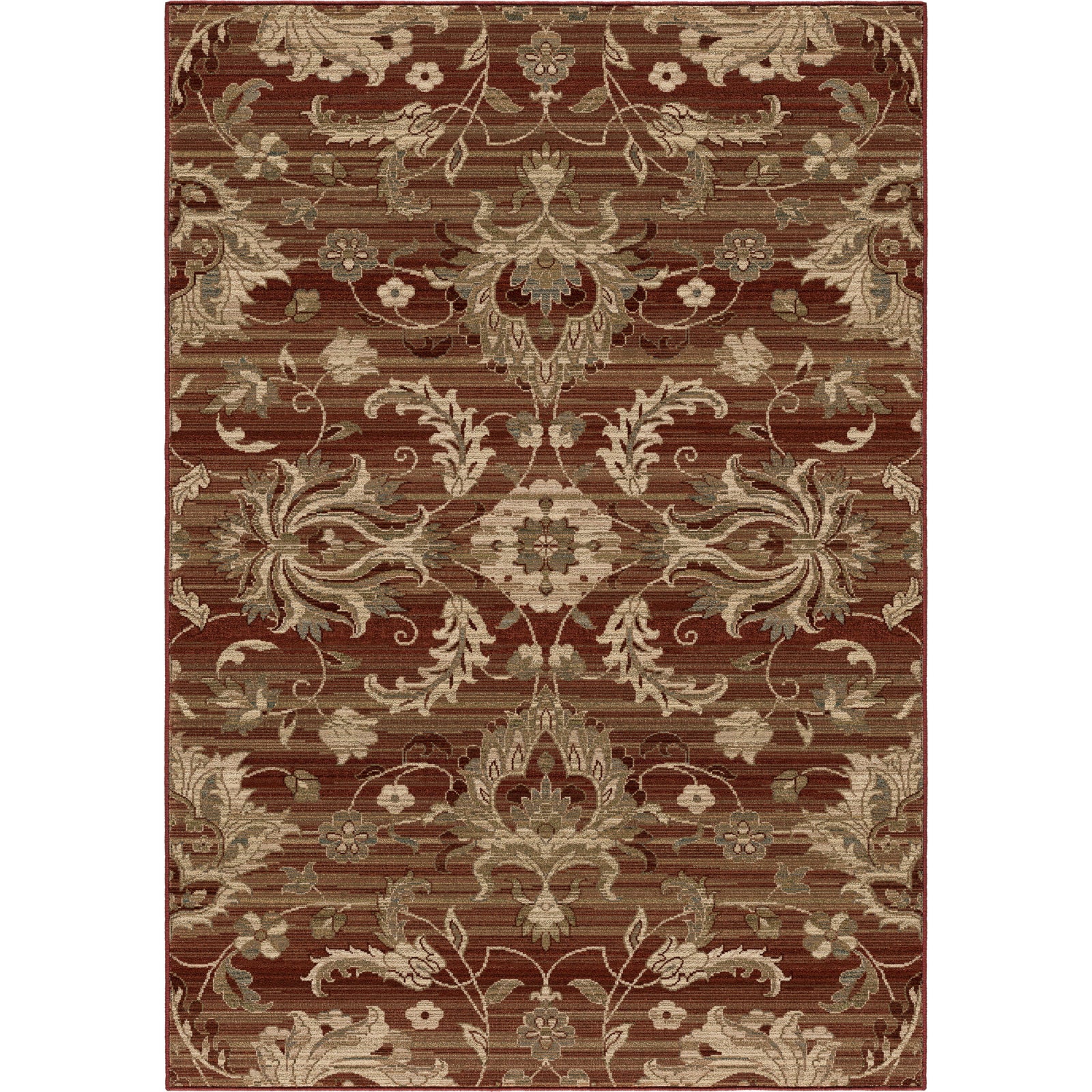 Orian Rugs Virtuous Stoke Red Area Rug main image
