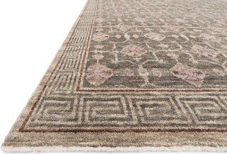 Loloi Reina REI-01 Bark/Taupe Area Rug Round Image Feature