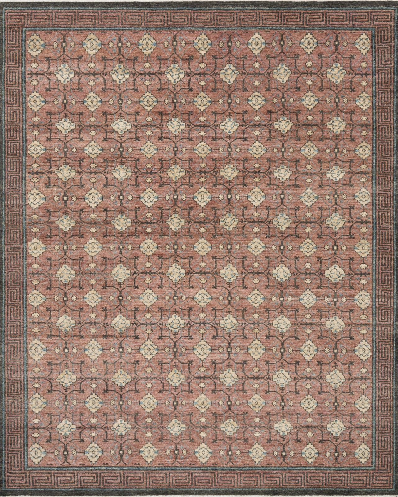 Loloi Reina REI-01 Dusty Red/Dusty Red Area Rug main image