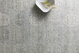 Loloi Reina REI-05 Steel/Silver Area Rug Round Image Feature