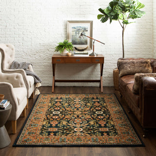 Karastan Wanderlust Rems Sapphire Area Rug by Studio Room Scene Featured