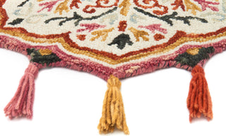 Loloi Remy RU-07 Ivory/Sunset Area Rug Detail Shot