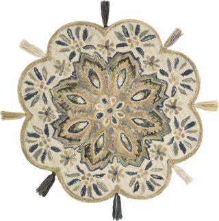 Loloi Remy RU-12 Ivory/Sand Area Rug Round Image