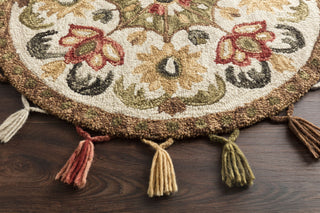 Loloi Remy RU-13 Olive/Multi Area Rug Round Image